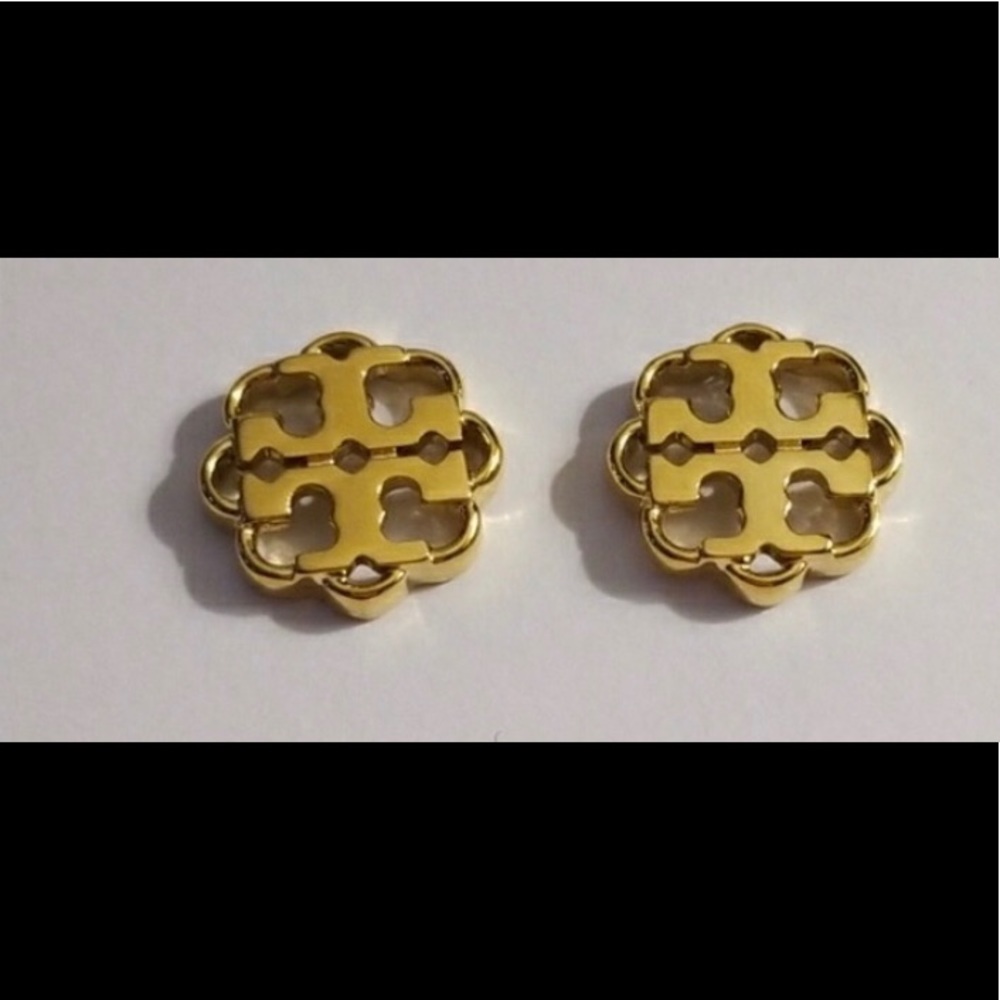 Tory Burch Flower Stud Earrings - GOLD